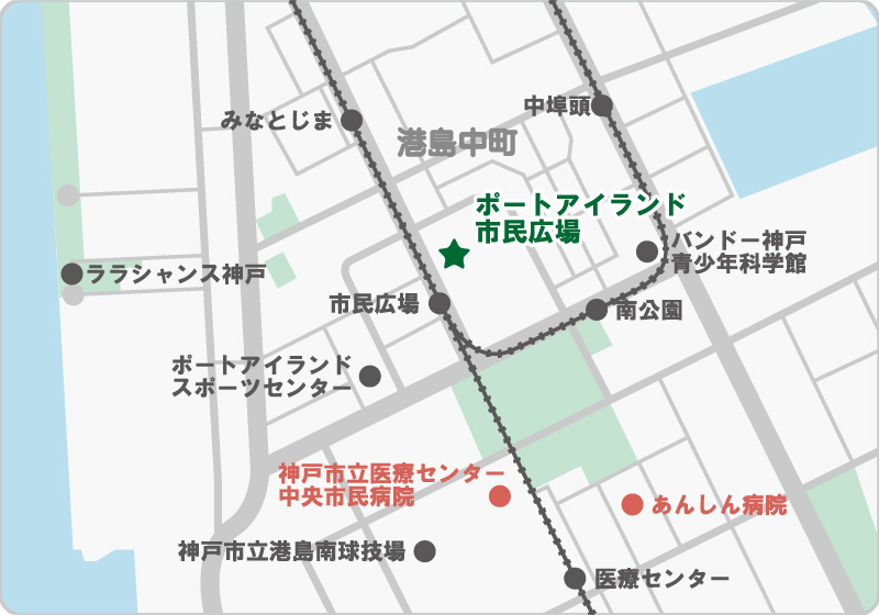 もっとつむぐフェスティバル アクセスマップ